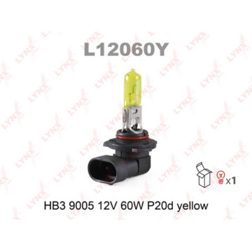 Лампа галогенная HB3 9005 12V 60W P20D YELLOW