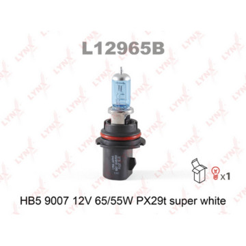 Лампа галогенная HB5 9007 12V 65/55W PX29T SUPER WHITE