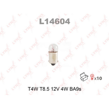 Лампа накаливания T4W T8.5 12V 4W BA9S(в упак. 10 шт.)