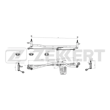 Трапеция стеклоочистителя Peugeot Boxer 06- Citroen Jumper 06- Fiat Ducato (250_) 06-