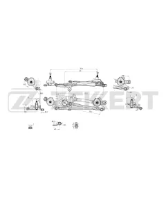 Трапеция стеклоочистителя Hyundai Solaris IV 10- Accent IV 10- Kia Rio III 11-