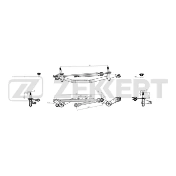 Трапеция стеклоочистителя Nissan Qashqai (J10 NJ10) 06-