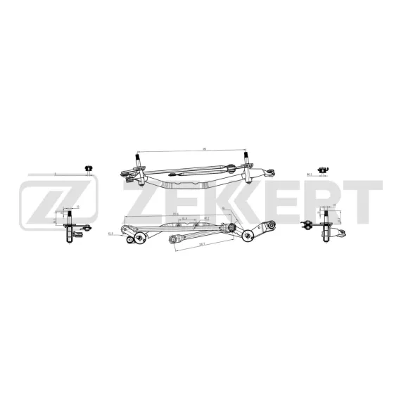 Трапеция стеклоочистителя Nissan Qashqai (J10 NJ10) 06-