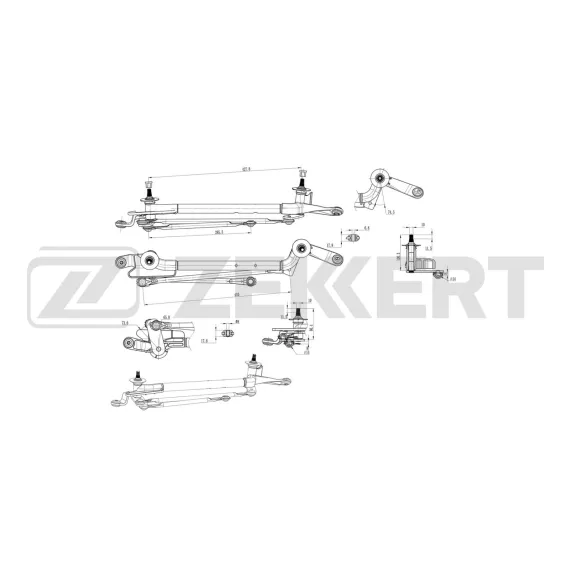 Трапеция стеклоочистителя Nissan X-Trail (T31) 07-