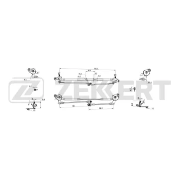 Трапеция стеклоочистителя Toyota LC Prado 120 02-