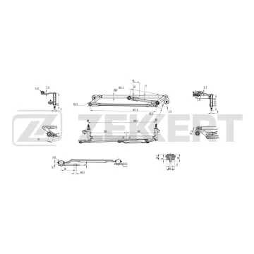 Трапеция стеклоочистителя VW Golf V VI 03- Jetta III 04- Scirocco III 08- Eos 06-