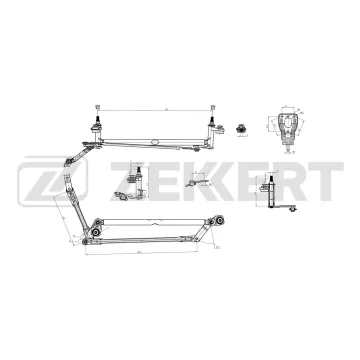 Трапеция стеклоочистителя VW Polo V 10- Seat Ibiza IV 08-