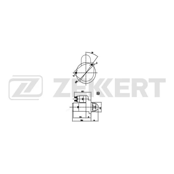 Стартер Chevrolet Spark 05- Matiz (M200 M250) 05- Suzuki Wagon R+ (EM) 98- Daewoo Matiz (M100 M