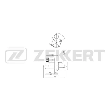 Стартер Hyundai H-1 00- Starex 97- Kia K2500 03- Mitsubishi Pajero II III 90- L200 III 96-