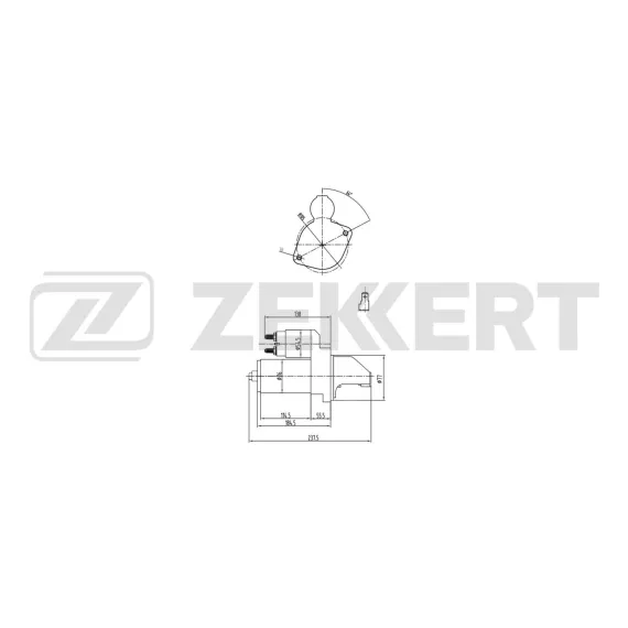 Стартер Hyundai H-1 00- Starex 97- Kia K2500 03- Mitsubishi Pajero II III 90- L200 III 96-