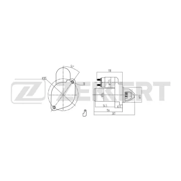 Стартер Kia Joice 00- Hyundai Sonata II-III 88- Lantra 90- Mitsubishi Lancer IV 89- Pajero 83-