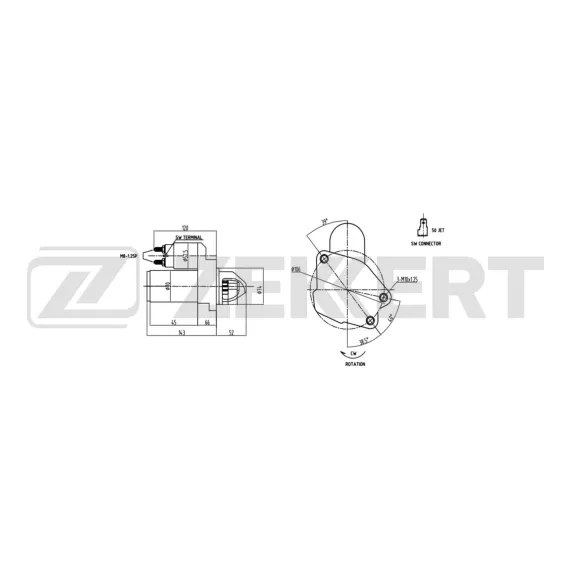 Стартер Mazda 3 03-