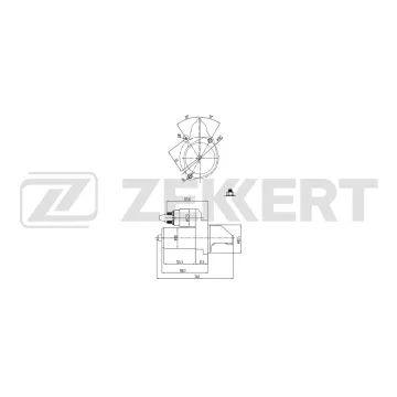 Стартер MB C-Class (S202/203 W202/203) 93- S-Class (W220) 99- M-Class (W163) 99- Sprinter 2-t (B9