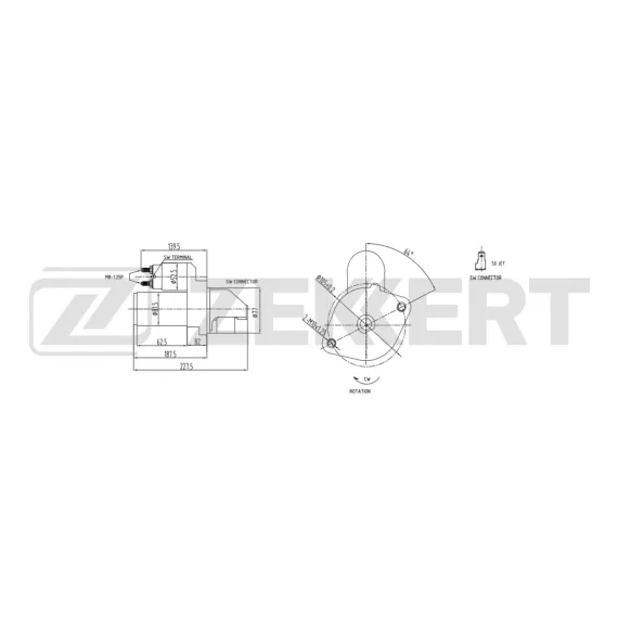 Стартер Mitsubishi Pajero III 00- Pajero Sport II 08- L200 III 05- L300 III 86-