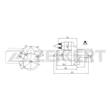 Стартер Peugeot Boxer 06- Citroen Jumper 06- Fiat Ducato (244_ 250_) 05-