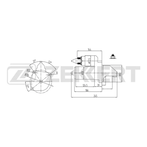 Стартер Peugeot Boxer 06- Citroen Jumper 06- Fiat Ducato (244_ 250_) 05-