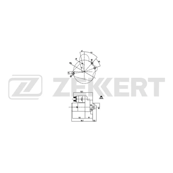 Стартер Renault Megane III 08- Clio III 09- Scenic III 09- Dacia Duster 10-