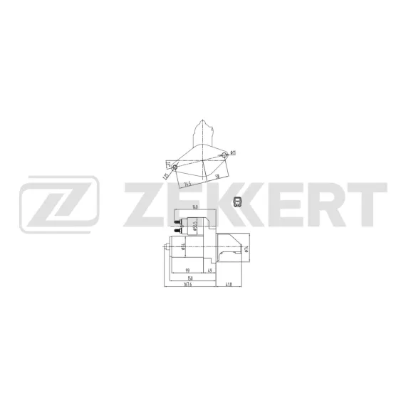 Стартер Toyota Corolla (E110) 97- Avensis (T220) 97- Carina E (T190) 92-