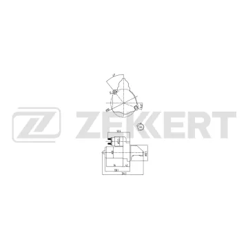 Стартер VW Passat VI 00- Audi A4 II III 00- Skoda Superb (3U4) 01-