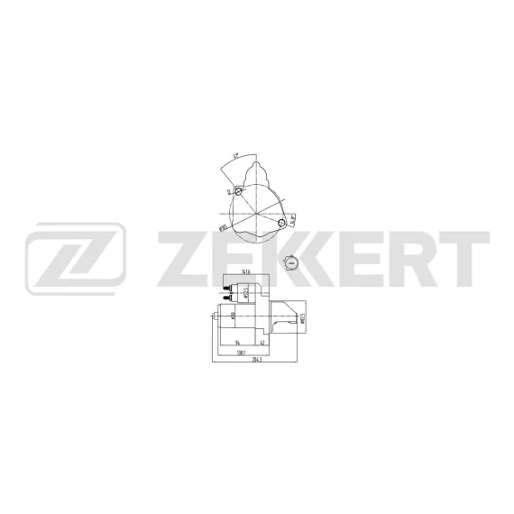 Стартер VW Passat VI 00- Audi A4 II III 00- Skoda Superb (3U4) 01-