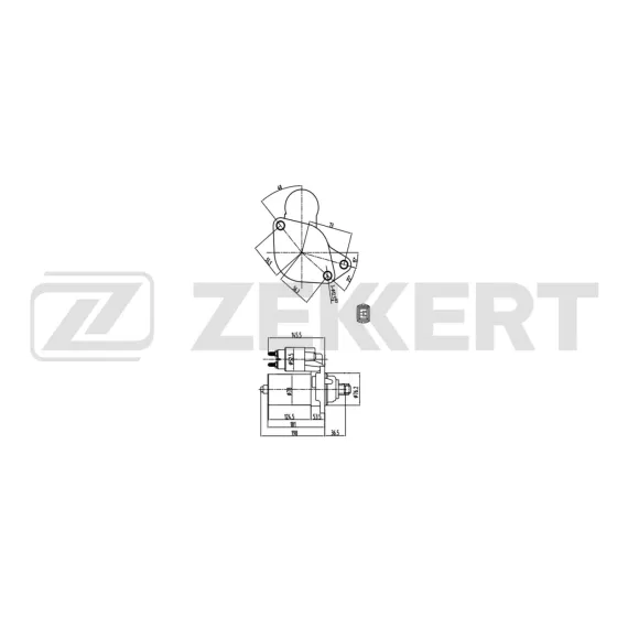 Стартер VW Polo III IV 95- Passat III IV 88- Golf III IV 91- Transporter IV 90- Audi A3 96-