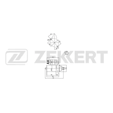 Стартер VW Polo IV 04- Passat VI VII 05- Audi A3 II 03- Q3 12- A1 10- Skoda Octavia (1Z3 1Z5)