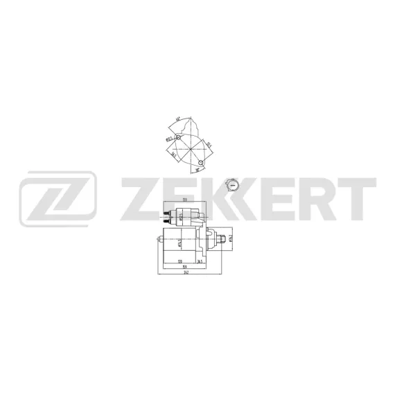Стартер VW Polo IV 04- Passat VI VII 05- Audi A3 II 03- Q3 12- A1 10- Skoda Octavia (1Z3 1Z5)