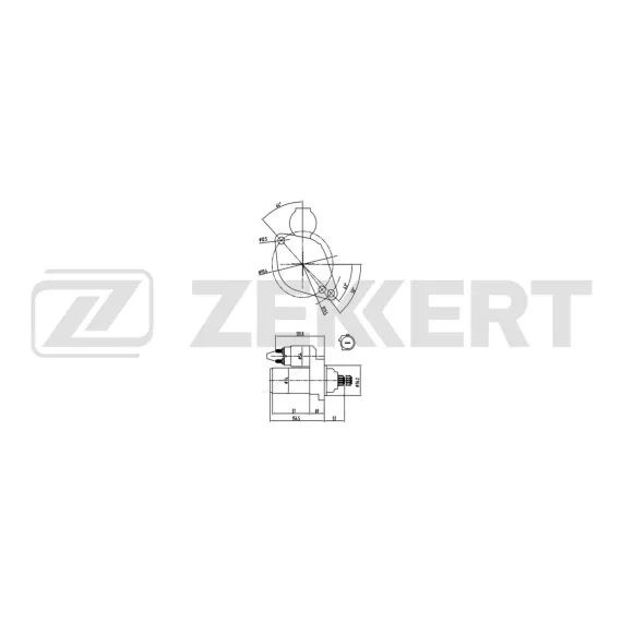 Стартер VW Polo V 09- Passat VI 08- Golf VI 09- Jetta IV 10- Audi A3 II 09- A1 10-