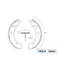 Колодка торм зад ГАЗель (Hola) BR803