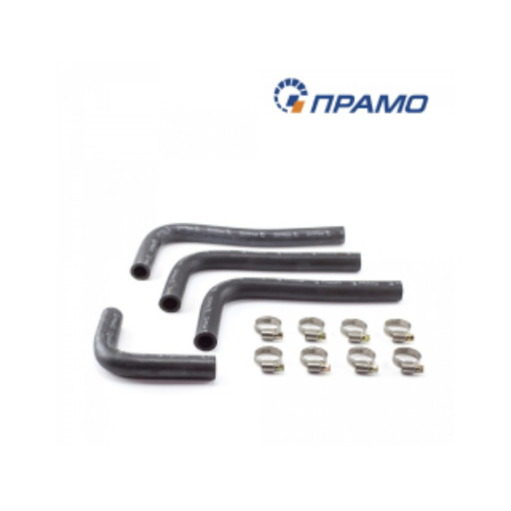 Патрубки отопителя  3302 стар. обр. 16 мм. компл. с хомут. ПРАМО
