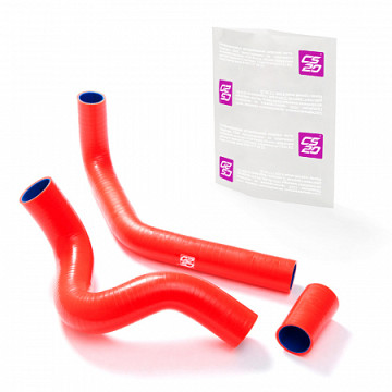 Патрубки радиатора УАЗ-3163 ЗМЗ-409 с А/С силикон красный ком-т 3 шт DRIVE CS20