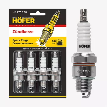 Свечи зажигания . УАЗ с дв. ЗМЗ-402.1/4021.1 (0,8мм) блист. 4 шт HOFER