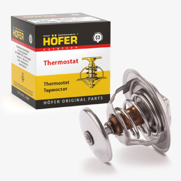 Термостат для автомобиля ГАЗ, УАЗ дв. 402, 406, КАМАЗ(термоэлемент 80*С) HOFER