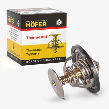 Термостат для автомобиля ГАЗ, УАЗ дв. 402, 406, КАМАЗ(термоэлемент 87*С) HOFER