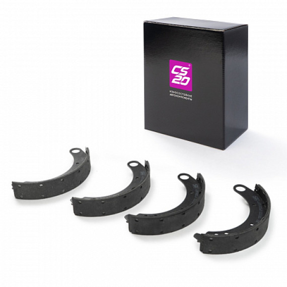 Тормозные колодки зад. УАЗ 3163, клепанные, с 2014 г.в ком-т 4шт ORIGINAL+ CS20