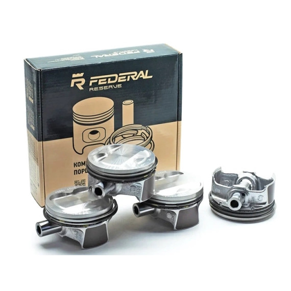 Поршень -21126 Priora ф 82,0 B в сб пальцы, кольца к-т (Federal Reserve) 16кл 1,6л безвтыковые