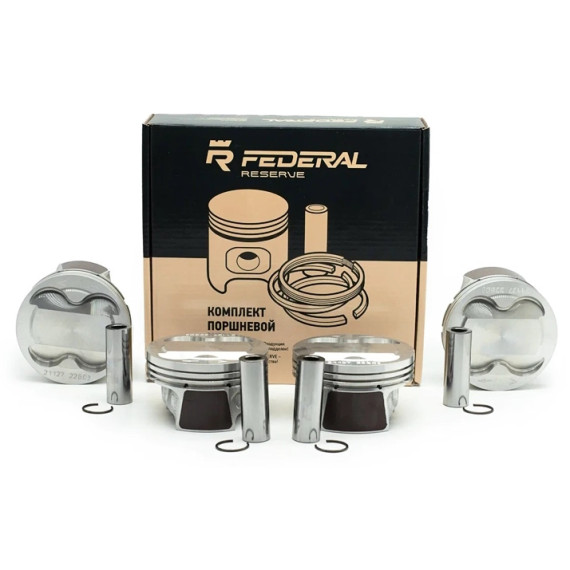 Поршень -21126 Priora ф 82,5 D в сб пальцы, кольца к-т (Federal Reserve) 16кл 1,6л безвтыковые
