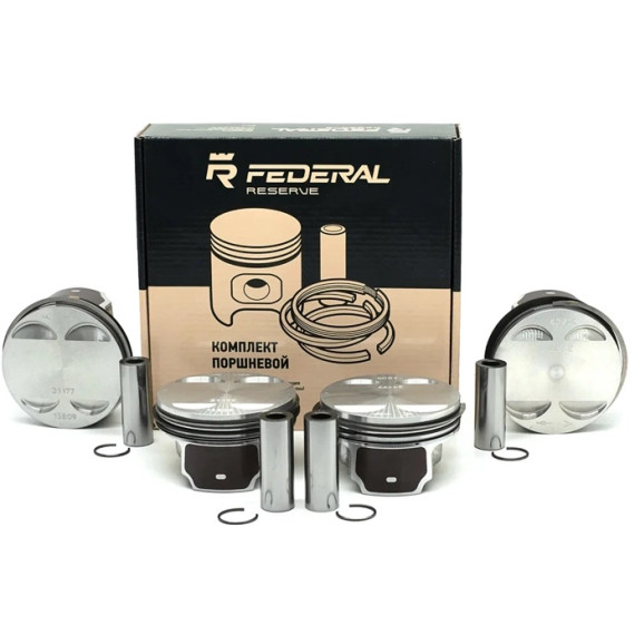 Поршень -21126 Priora ф 82,5 E в сб пальцы, кольца к-т (Federal Reserve) 16кл 1,6л безвтыковые
