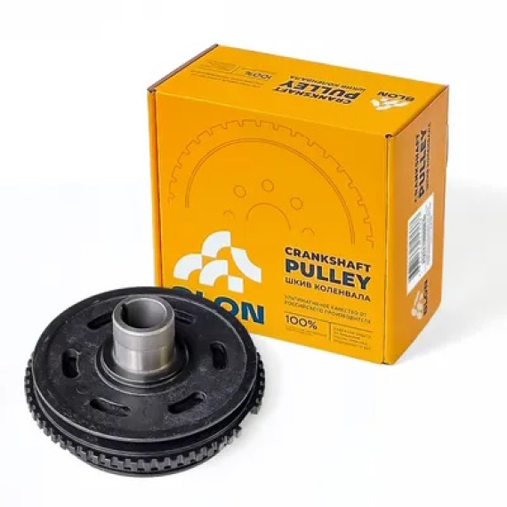 Демпфер (шкив к/вала зубчатый) -21214 (SLON) с кондиционером под ГУР