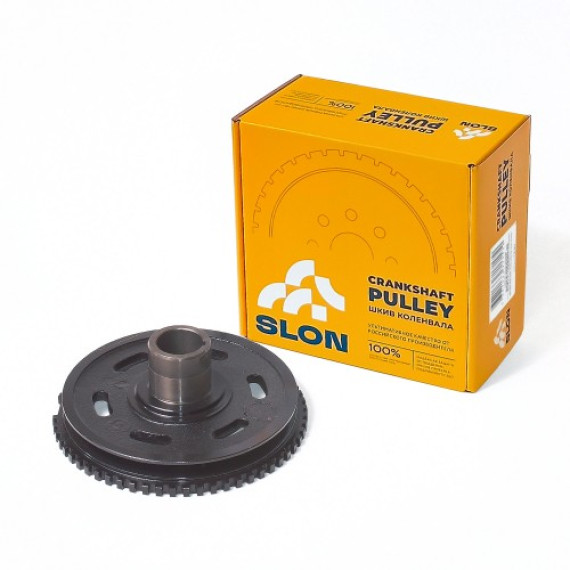 Демпфер (шкив к/вала зубчатый) -21214 (SLON) чугун