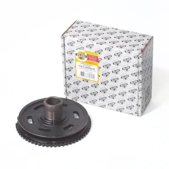 Демпфер (шкив к/вала зубчатый) -21214 (SLON) чугун под ГУР