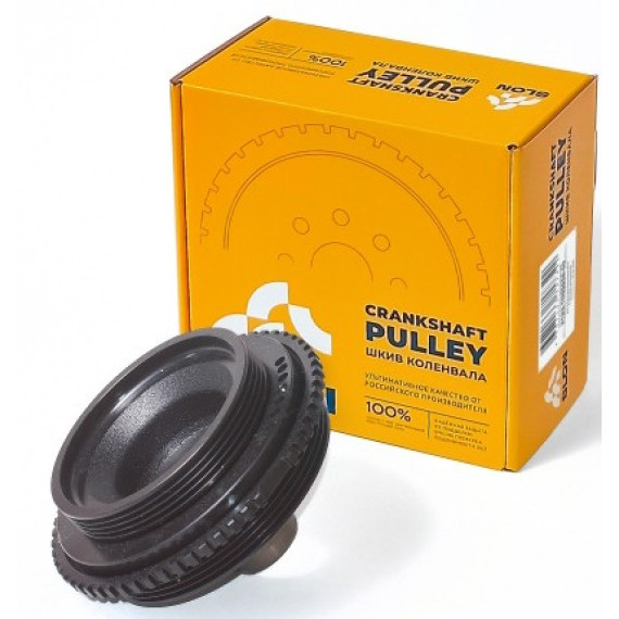 Демпфер (шкив к/вала зубчатый) -2123 Chevrole Niva (SLON) чугун со шкивом кондиционера