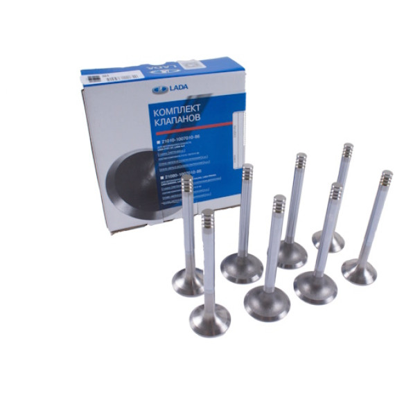 Клапан 21083 впуск+выпуск (ком-т 8 шт.)