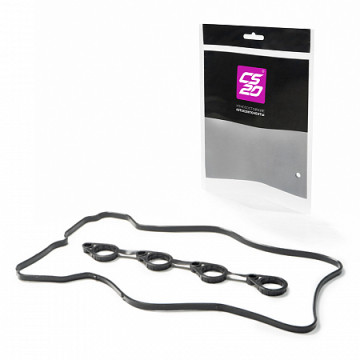 Прокладка клапанной крышки HYUNDAI Solaris с кольцами силикон черный ORIGINAL+ CS20