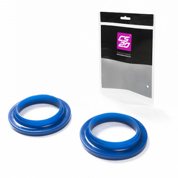 Прокладка пружины -2170 передней полиуретан СИНИЙ к-т.2шт Profi в пакете