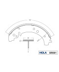 Колодка торм зад -2101 (Hola) BR801