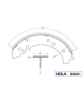 Колодка торм зад -2101 (Hola) BR801