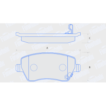 Колодка торм перед ВАЗ-2180 Vesta Largus Duster (Finwhale) V1067