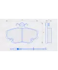 Колодка торм перед Лада Ларгус (Finwhale) V706 без ABS