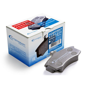 Колодки тормозные передние -2110-12,1118,2170,2190 АВТОСТАНДАРТ